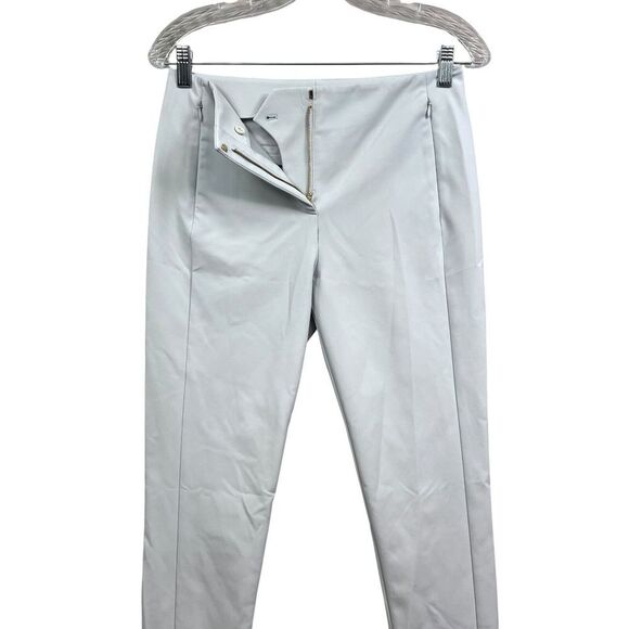 T Alexander Wang Women Pants Slim Leg Mid Rise Zip Pockets Light Blue Sz 4 - Picture 3 of 6